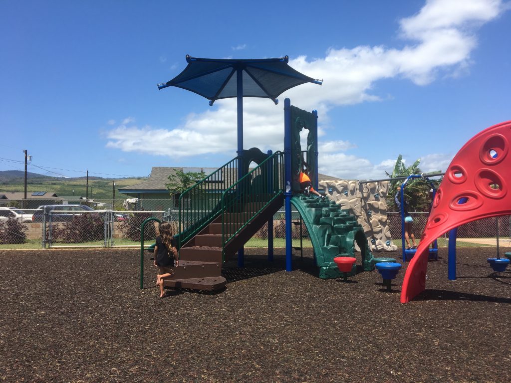 Kekaha Gardens Kaleimanu Park, Kekaha Kauai with Keiki